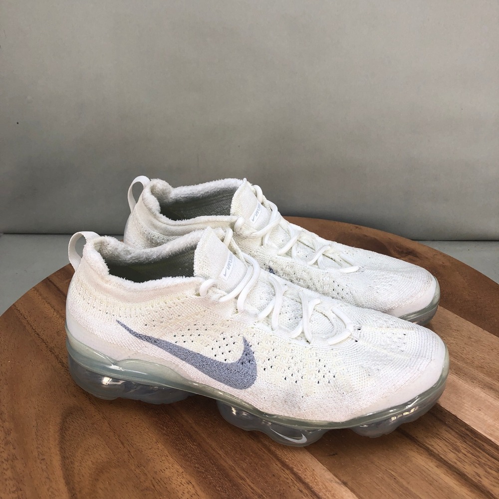 Nike Air VaporMax 2023 Flyknit White Pure Platinum Womens Running Shoes Size 7.5